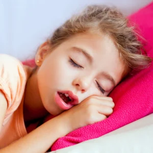 Sleeping Child with Mouth Open Girl Sleeping with Mouth Open